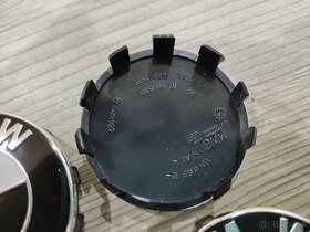 Stredove krytky diskov BMW cierno biele 56mm - 3