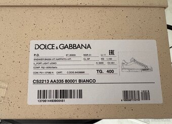 Dolce & Gabbana Portofino biele tenisky, pc 550€ - 3