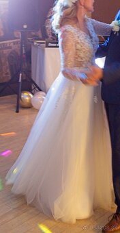 Predám svad.šaty IRIAN SAM CALYPSO 13, veľ.40 - 3