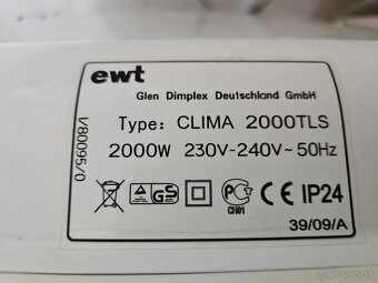 2x Elektricky radiator EWT 2000TLS - 3