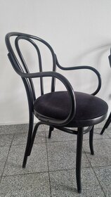 Stoličky FAMEG ohýbané čalúnené čierne - 3