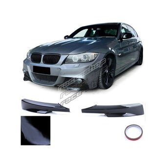 BMW e92 lci mpacket predné lipko na naraznik - 3