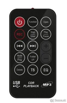 Gramofón s DO + CD Rádio USB AUX 2x reproduktory - 3