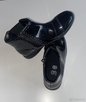 Clarks detske lakovane polocizmy na zips velkost 33 (21 cm) - 3
