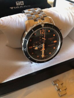 TISSOT SEASTAR AUTOMATIC WQTCH CHRONOGRAPH BLACK ORANGE - 3