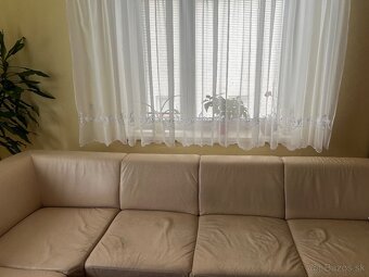 Rozkladacia kozena sedacia suprava- pravá koža - 3