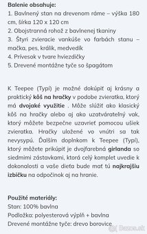 Detsky stan teepee Exclusiv s doplnkami - 3