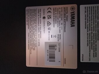 Klavír Yamaha Digitálne piano Black - 3