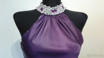 Fialové koktejlky Daniela, nové, veľ. 40 - 3