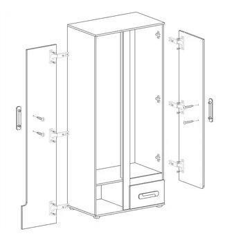 Na predaj Úplne Nová skriňa a vitrína - 3