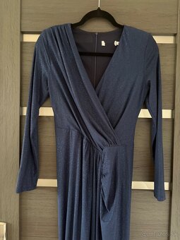 Trblietavé spoločenské šaty 36/S - 3