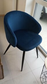 Stoličky 6 ks úplne nové modré - 3