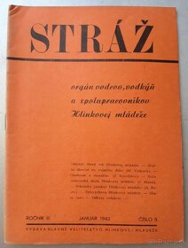 Slovenský štat-predám 5 kusov brožúra STRÁŽ. - 3