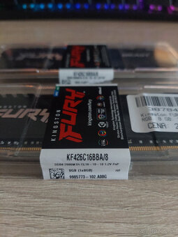 2 ks - Kingston FURY 8 GB DDR4 2666 MHz CL16 Beast RGB - 3