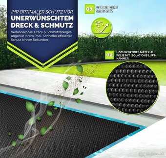 tillvex® Solárna plachta Premium 549 cm – okrúhla, nova - 3