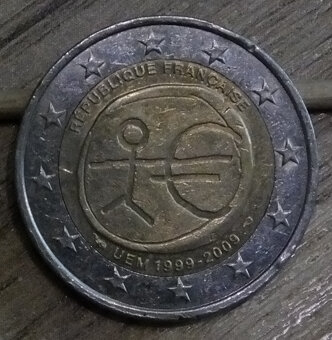 2 Euro -1999-2009 UEM Francaise Union Europeenne x20 - 3