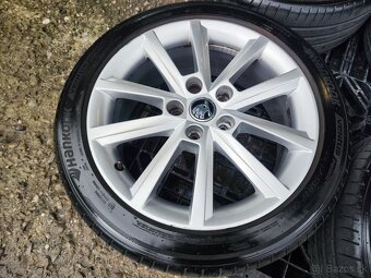 Alu sada =5x112 =orig. ŠKODA= s pneu= 225/45 R17 - 3
