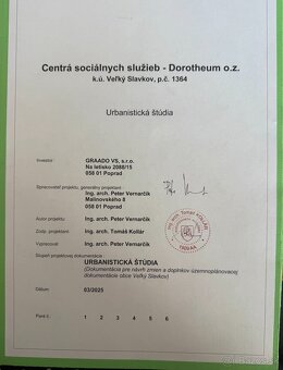 INVESTIČNÁ PRÍLEŽITOSŤ – Pozemok vo Veľkom Slavkove so schvá - 3
