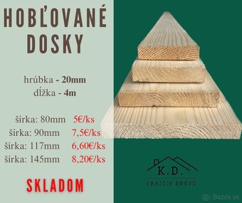Hobľované dosky , KVH - 3