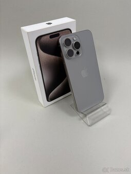 Apple iPhone 15 PRO MAX 256GB Natural Titanium-Batéria 100% - 3