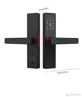 Zemismart Inteligentný zámok dverí s biometrickým čítačom - 3