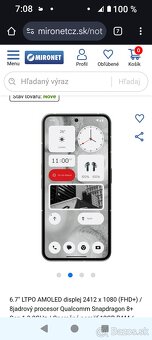 Nothing Phone (2) 12 GB / 256 GB biela,ne blokovany predaj - 3