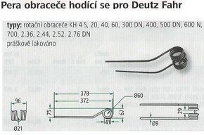 predám nové pružiny vhodné na obracač sena deutz fahr a FEL - 3