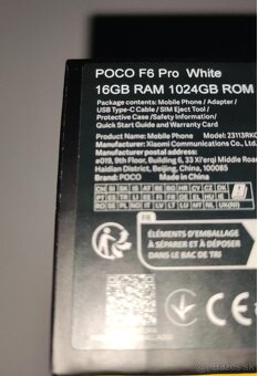 POCO F6 Pro 16/1TB - Snapdragon 8 Gen 2 - 3