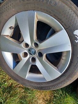 Predám orginál škoda elektrony 6Jx15 rozteč 5x100 - 3