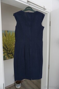 Tmavo modre saty, business look vel. 38 - 3