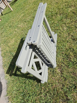 Drevené záhradné stoličky IKEA, 5x - 3