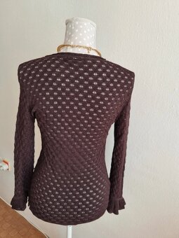 rozkošný hnedý svetrík Karen Millen S - 3