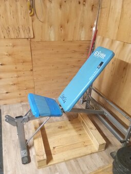 Predám fitset Boxovacie vrece, lavička, činky - 3
