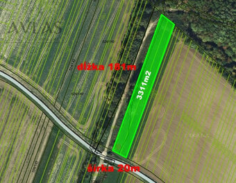 Slnečný veľký pozemok Dulová Ves okr. Prešov, 3311m2 - 3