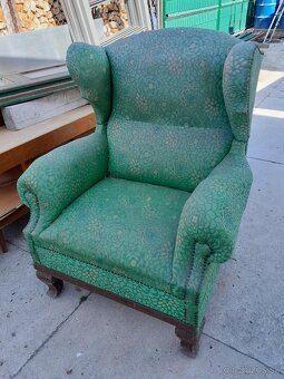 Predám staré zelené kreslo - 3