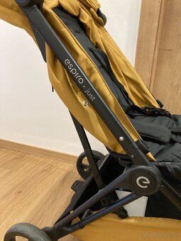 Espiro Just - skladací športový kočiarik (horčicovo-čierny) - 3