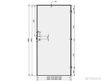 Interiérové dvere 70L - nové - 3