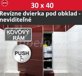 Neviditeľné revízne dvierka na WC 30x40cm - 3