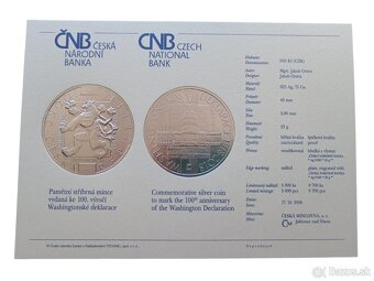 PROOF 500 KČ 2018 - 100 VÝROČÍ WASHINGTONSKÉ DEKLARACE - 3
