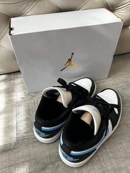 Dámske tenisky Jordan 1 Low Black University Blue White, 38 - 3