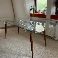 Sklenený jedálenský stôl - 3