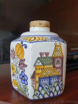 Maľovaná nádoba - habanská fajansa - 3