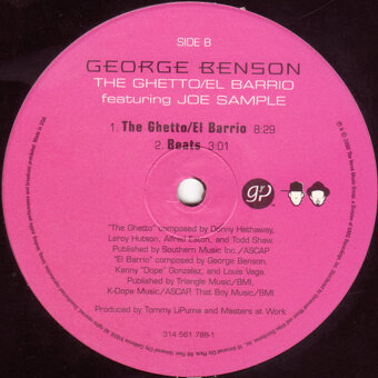 USA vinyl George Benson featuring Joe Sample The Ghetto - 3