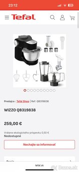 Tefal WIZZO QB319838 1000W kuchynský robot - 3