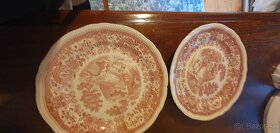 Stary anglicky porcelan ,2kusy plytky tanier 25cm - 3
