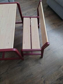 Detský stolík s lavičkou IKEA - 3