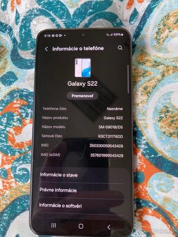 Predám Samsung galaxi S22 - 3