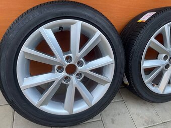 Skoda FABIA disky silber 7jxR16 ET46 215 45 R16 letné - 3