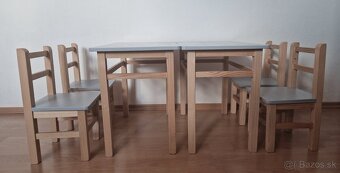 2 detské stoliky,4 stoličky - 3