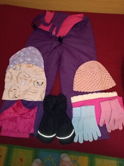 Detské otepľovačky veľ.128 +čiapky,rukavice,nákrčníky -BALÍK - 3